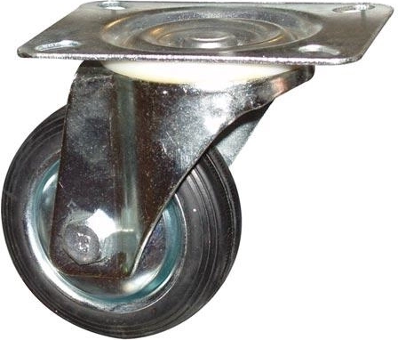 Roue pivotante 100 mm, capacité 60 kg