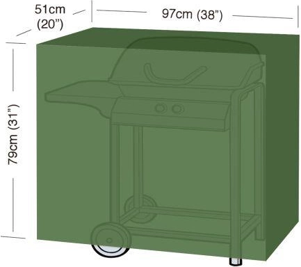 Bâche de protection pour barbecue Classic S 97 × 51 × 79 cm, PE 90 g/m²