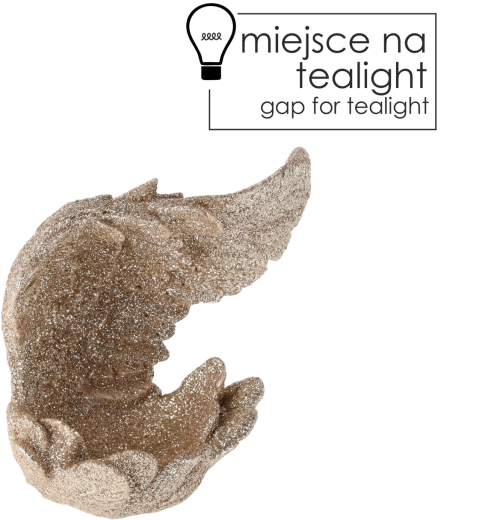 Bougeoir pour bougie chauffe-plat Ailes – décoration en céramique blanche