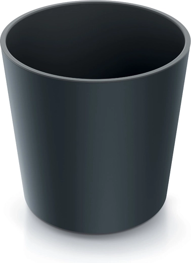 Cache-pot Urbi Round avec insert 25 cm – anthracite
