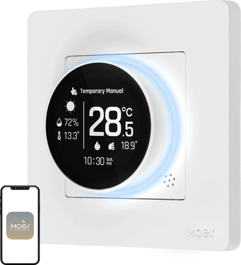 Thermostat intelligent ZigBee Moes pour chauffage électrique ZHT-SR-GB