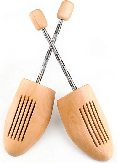 Embauchoirs en bois à ressort pour chaussures 43–44
