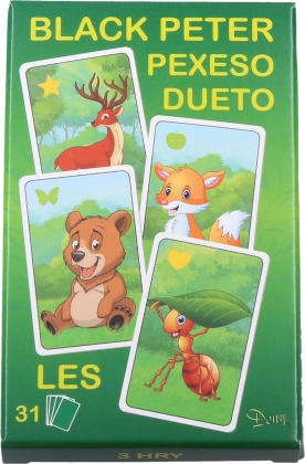 Cartes Vieux Garçon – animaux de la forêt