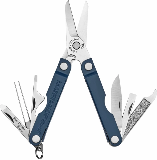 Leatherman Micra outil multifonction de poche, bleu marine, 10 fonctions