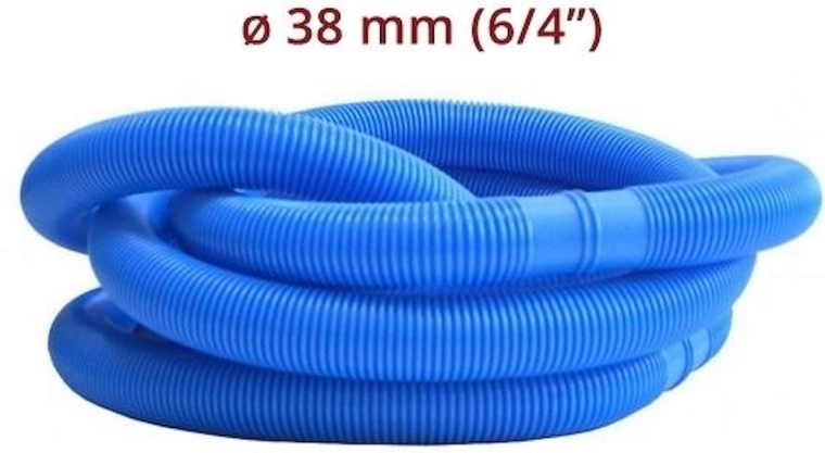 Tuyau de piscine au mètre 38 mm (6/4") – bleu, 1 m