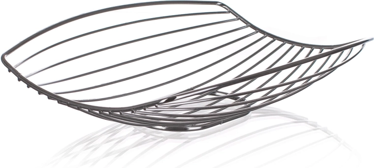 Panier à fruits Linea chromé 30 × 20,5 × 7 cm