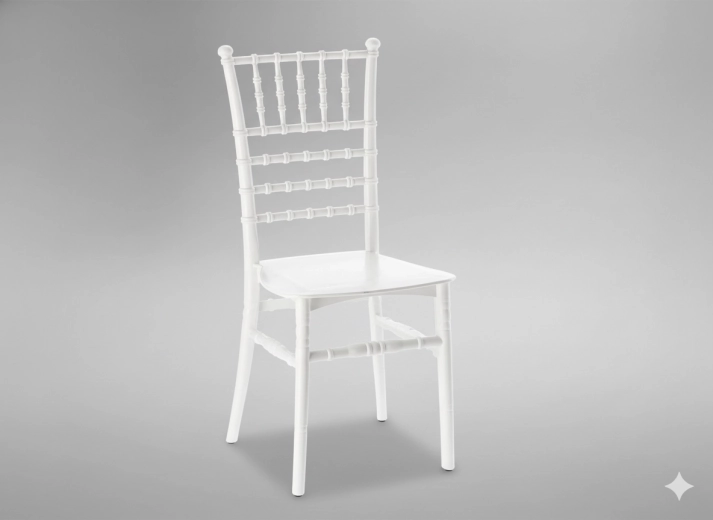 Chaise en plastique Diamond blanche