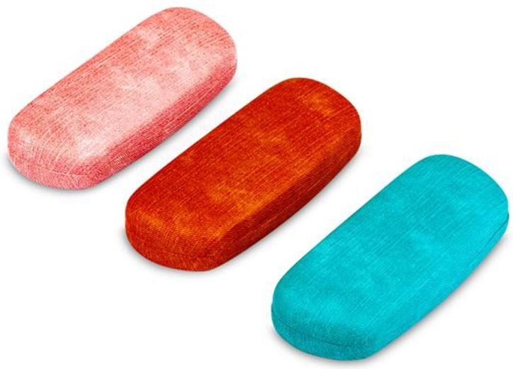 Étui à lunettes, étui de voyage rigide, 15,9 × 6,7 × 4,1 cm (couleurs assorties)