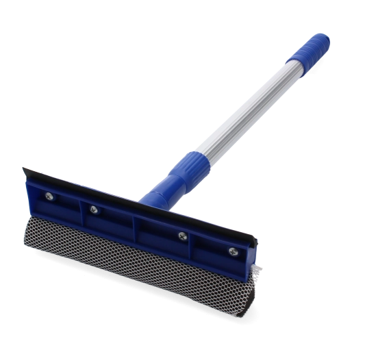 Lave-vitres télescopique avec raclette et éponge, 46–70 cm