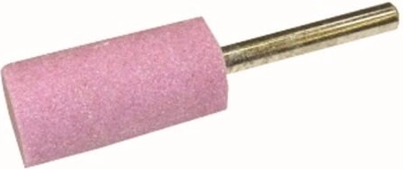 Meule cylindrique 4 × 6 mm sur tige 3 mm, grain 100, dureté L