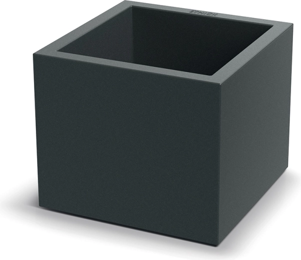 Pot Cubla Square 38 × 38 × 32 cm gris foncé