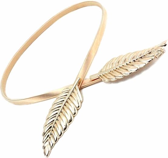 Ceinture femme Bq53g 68-100 cm dorée