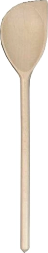 Cuillère en bois ovale avec coin 35 cm en hêtre
