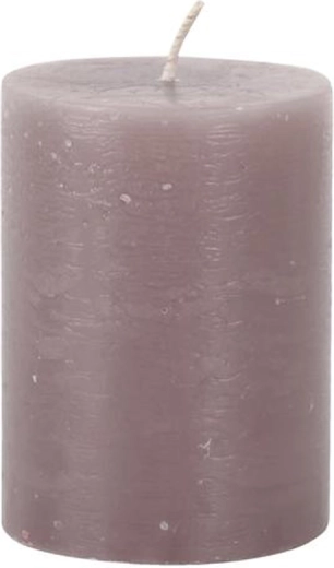 Bougie rustique PROVENCE taupe 10 cm