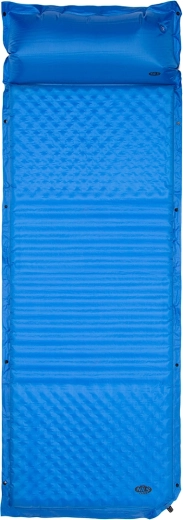 Matelas autogonflant avec oreiller intégré NILS Camp bleu