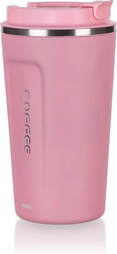 Mug isotherme ARTY 450 ml rose inox