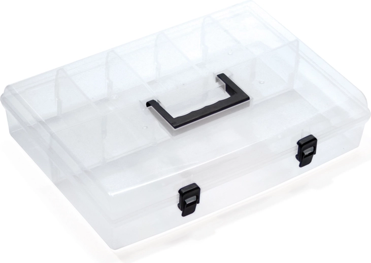Organiseur en plastique Prosperplast avec couvercle transparent