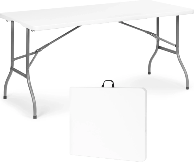 Table de réception de jardin pliable MultiGarden 153 × 70 cm noire