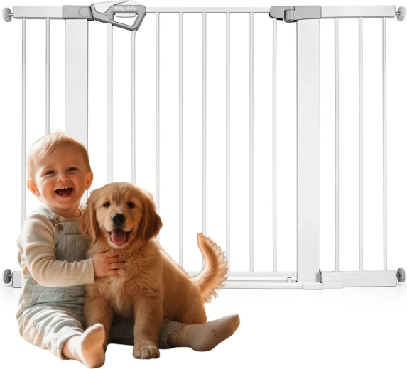 Barrière de sécurité Milly Mally pour escaliers Guardy 118 white