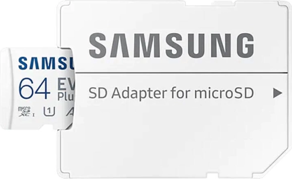 Carte mémoire SAMSUNG microSD 64 Go EVO Plus + adaptateur