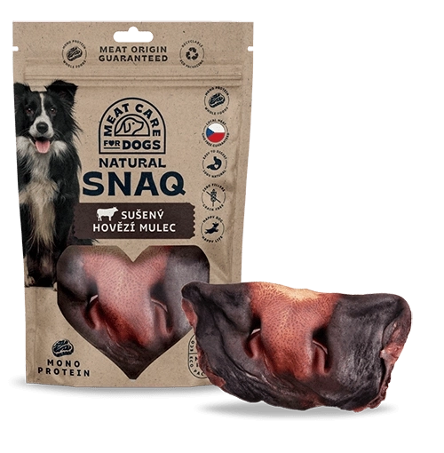 Dog Snaq museau de bœuf séché pour chiens – aliment complémentaire