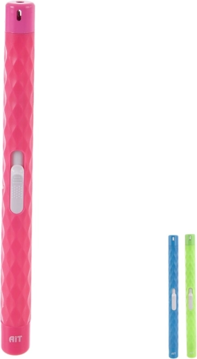 Briquet à gaz pour bougies avec embout allongé, assortiment de couleurs