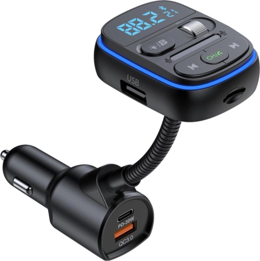 Émetteur FM Bluetooth Sencor pour voiture avec charge rapide PD et QC 3.0