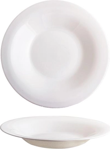 Assiette creuse Elba 24 cm en verre opalin