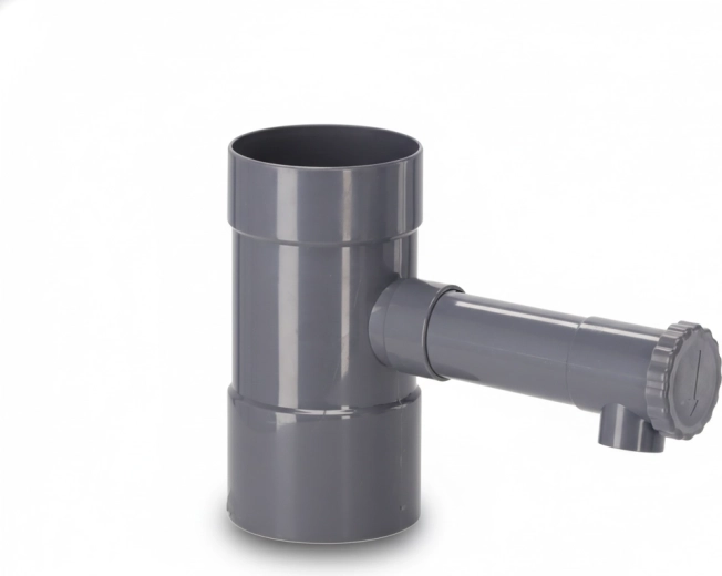 Collecteur d’eau de pluie, gris, 80 mm