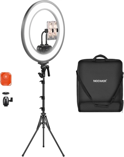 Anneau lumineux LED ultra-fin Neewer RL45B 18" 45 W – kit