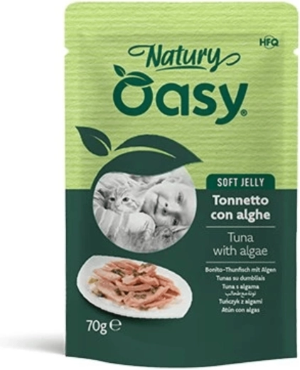 Oasy nature gelée tendre au thon et algue marine 70 g