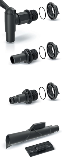 Kit d’accessoires pour cuves d’eau de pluie ICANSET 4 (5 pièces)