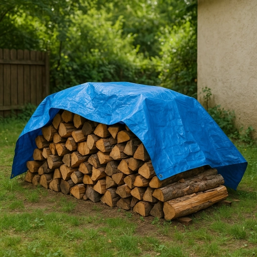 Bâche universelle PE 5 × 4 m, 50 g/m², bleu, UV 3 %