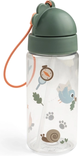 Done by Deer biberon à paille Tiny trails vert 350 ml