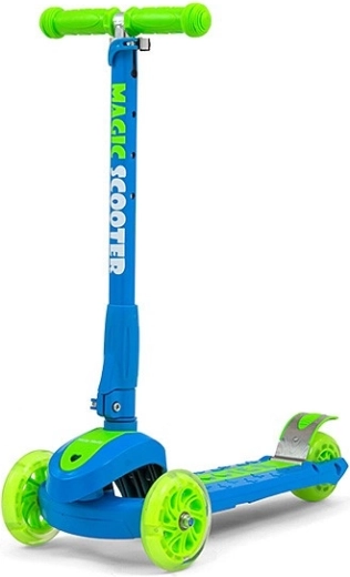 Trottinette enfant Milly Mally Magic scooter bleu-vert