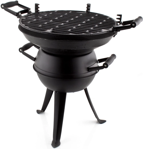 Gril Soudek 36 cm – foyer en fonte, noir