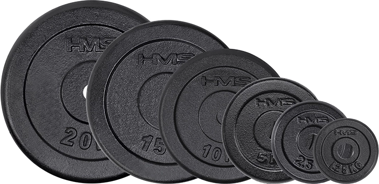 Disque en fonte HMS 1,25 kg avec trou de 31 mm