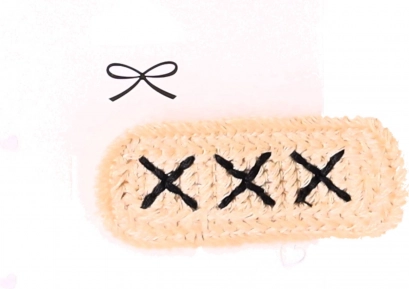 Lot de 10 barrettes à cheveux ravissantes - beige, style boho