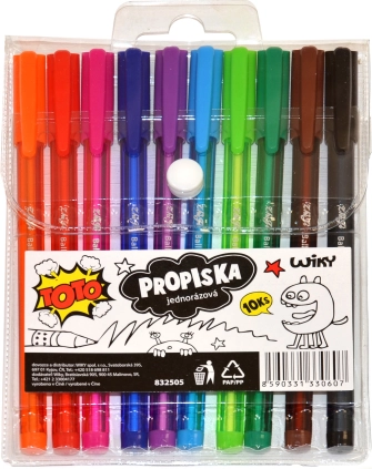 Ensemble de stylos à bille colorés TOTO