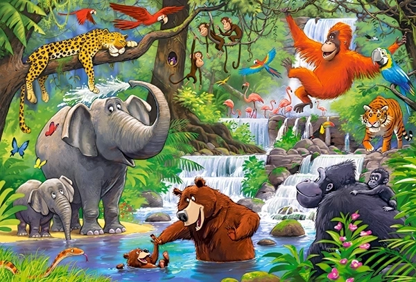 Puzzle maxi animaux de la jungle – 40 pièces CASTORLAND