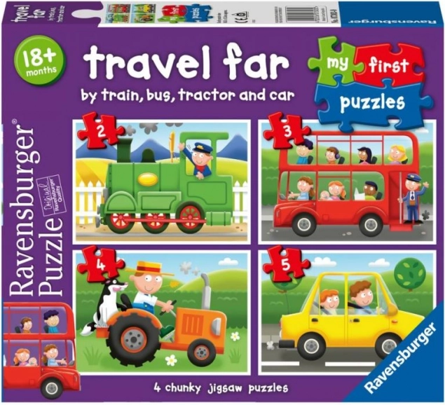 Ravensburger Mon premier puzzle : Moyens de transport 4-en-1