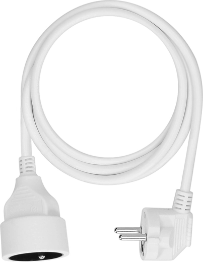 Rallonge électrique Solight avec une prise, 1,5 m, blanche