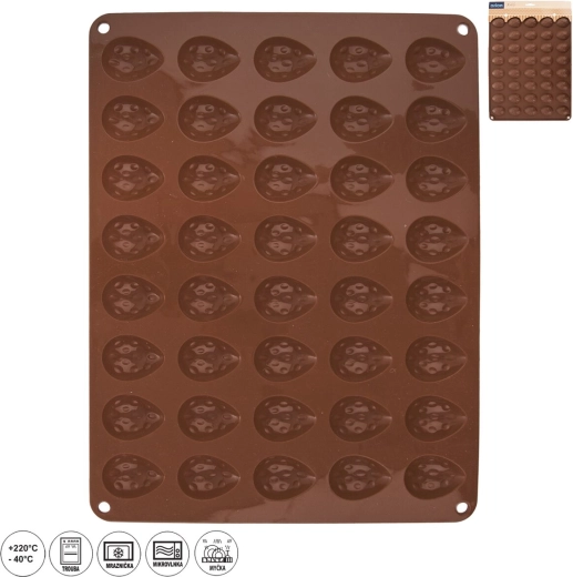 Moule en silicone pour biscuits en forme de noix Orion