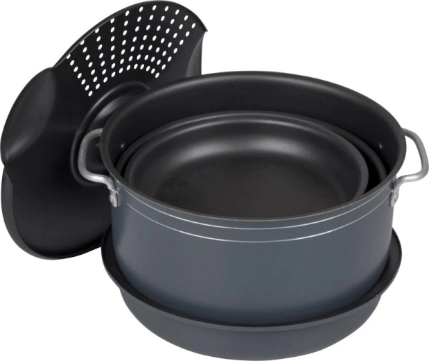 Set de camping de 7 pièces – casseroles et poêles avec poignée amovible BO-CAMP