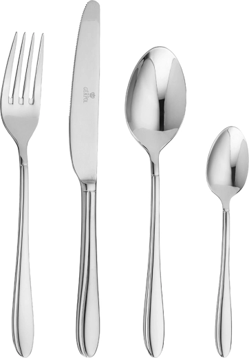 Gerpol Bella – set de 24 couverts polis en acier inoxydable 18/10