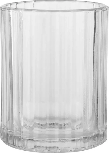 Gobelet de salle de bain en verre pour brosses à dents 8 × 8 × 10 cm