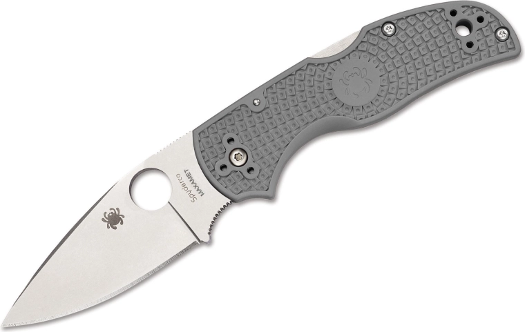 Couteau de poche Spyderco Native 5 Lightweight gris, Maxamet, satin