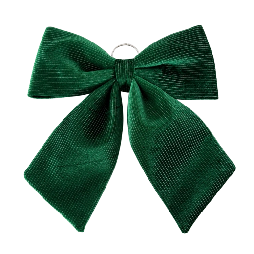 Grande cocarde de Noël verte 44 cm - 1 pièce