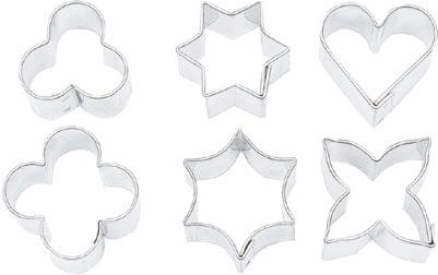 Set d’emporte-pièces pour biscuits – symboles de cartes, 6 pièces