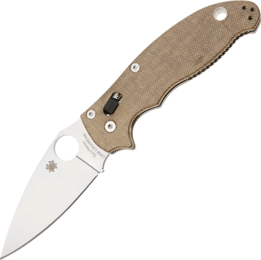 Couteau pliant Spyderco Manix 2 Brun, CPM Cru-Wear, Micarta